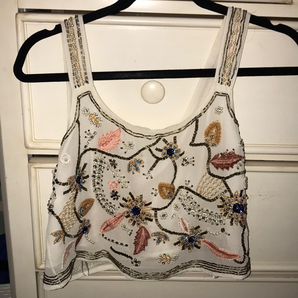 Beaded Crop top